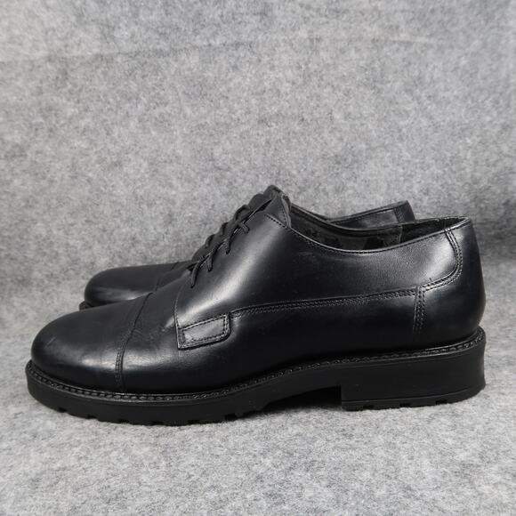 Nunn Bush Shoes Mens 9 Derby Oxford Dress Cap Toe Black Leather Classic Formal main image 11